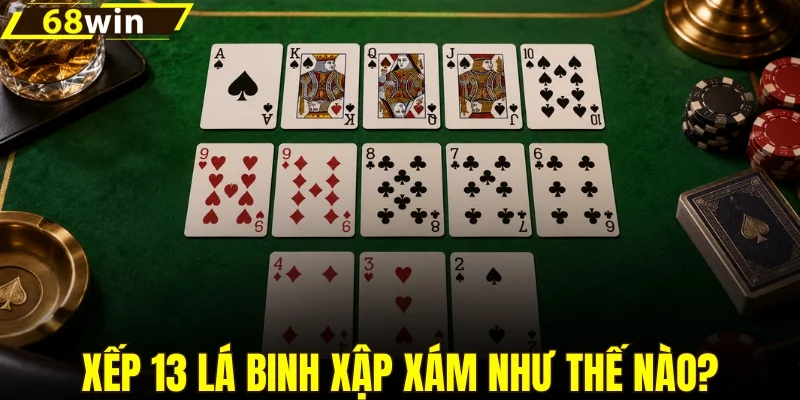 Cách xếp 13 lá binh xập xám chuẩn luật