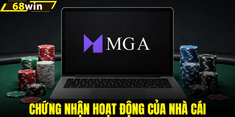 Chứng nhận hoạt động của nhà cái