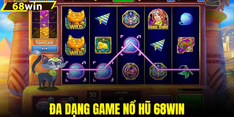 Đa dạng game nổ hũ 68win