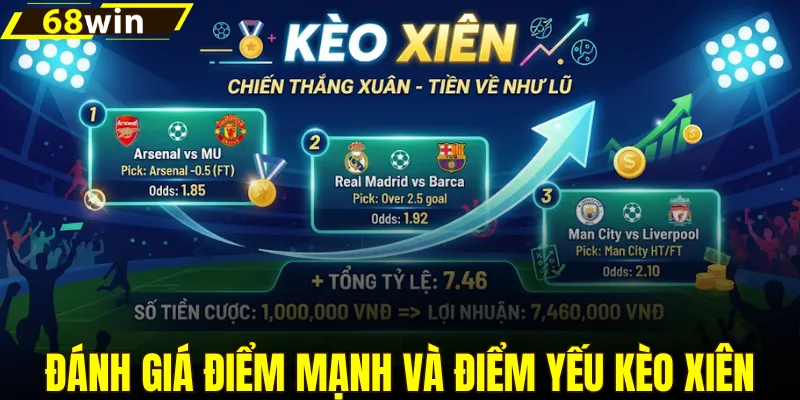 Đánh giá điểm mạnh và điểm yếu kèo xiên