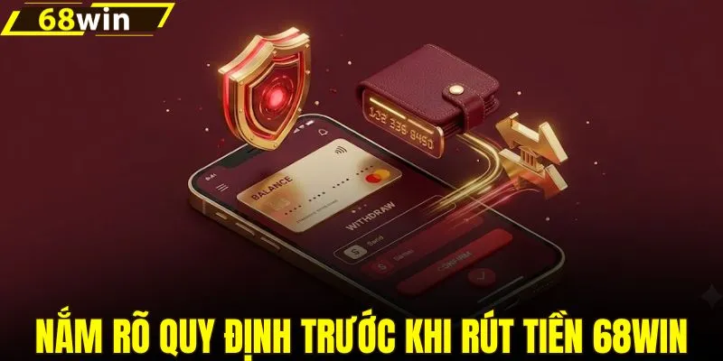 Nắm rõ quy định trước khi rút tiền 68WIN