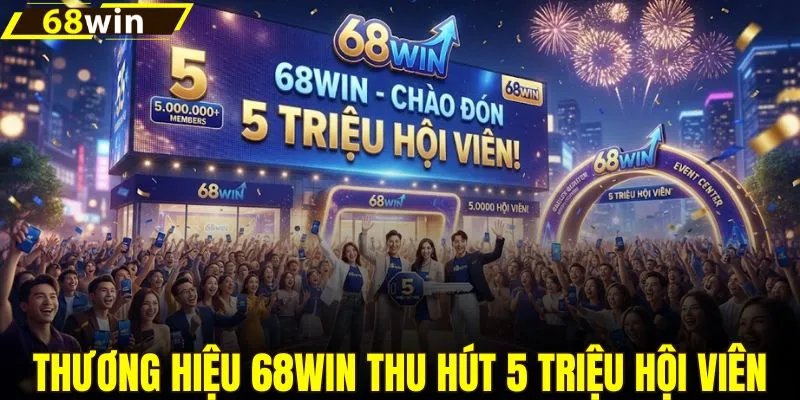 Xây dựng thương hiệu 68WIN thu hút 5 triệu hội viên